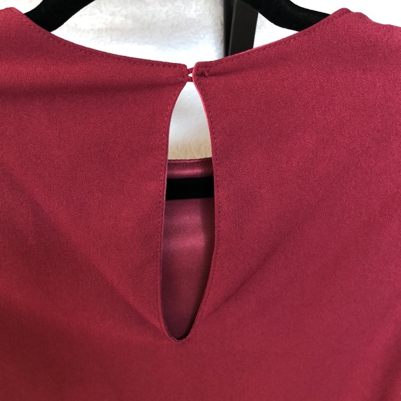 Lulus Center of Attention Maroon Bell Sleeve Dress - Picture 5 of 7